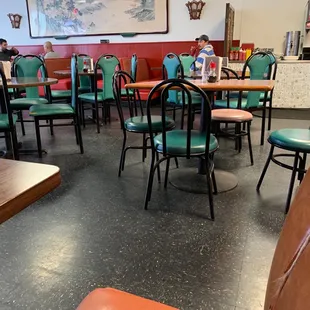 tables and chairs
