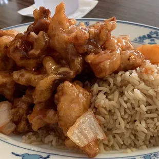 Sweet and sour pork.