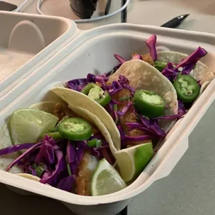 Shrimp Tacos!  A new addition to the Gourmet Choice menu!