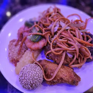 a plate of food