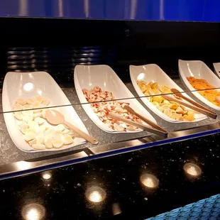 a variety of foods