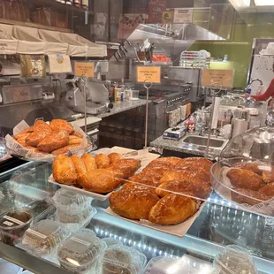 a variety of baked goods