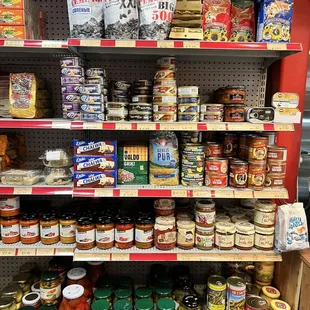 a variety of food items