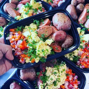 Sausage and Egg Breakfast Plate