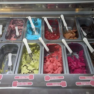 Gelato selection