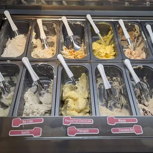Gelato selection