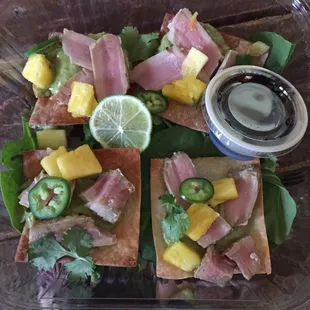 Dutch lunch ahi nachos