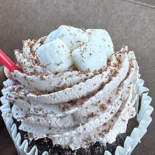 Hot chocolate cupcake