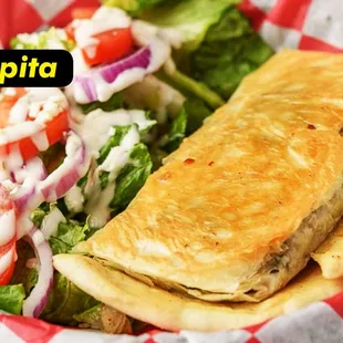  a sandwich and salad