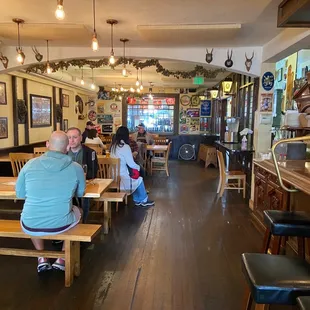 a man and a child sitting at a table