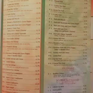 Updated menu, not sure about any changes they've made.