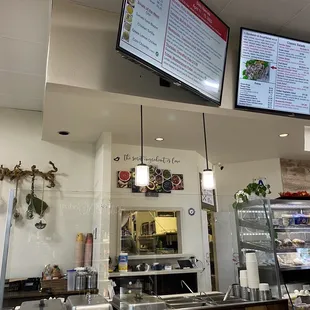 menus above counter