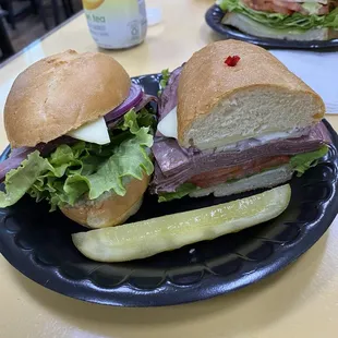 Roast beef sandwich. The horseradish sauce was very good.