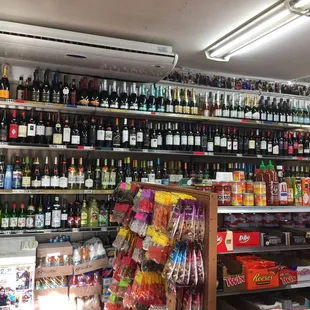 a variety of bottles of wine