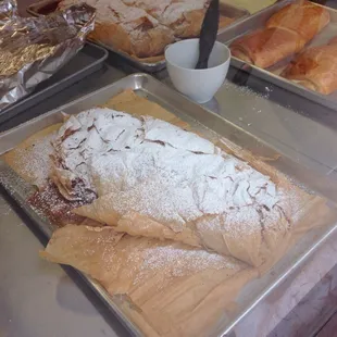 Fresh baked streudel