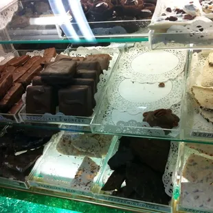 a variety of desserts