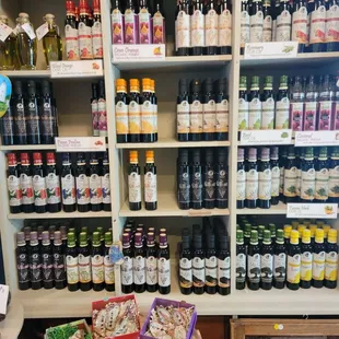 Bottled oils and vinegars