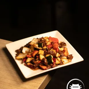 Kung Pao Beef dish