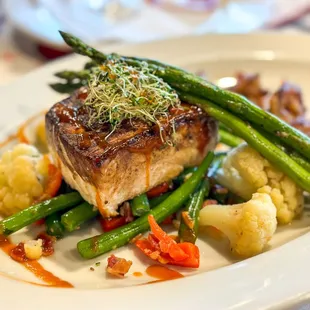 Halibut and Veggies Valentines special