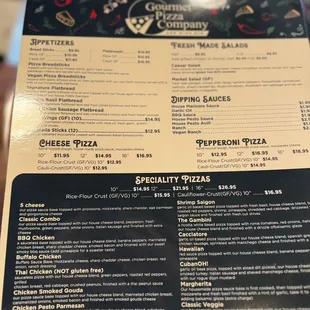 Lots of choices and variety