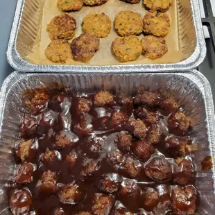 Crabmeat ,BBQ Meatbal &amp; Lil smoky