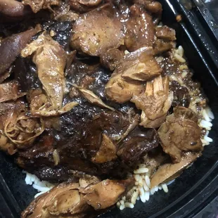 Jerk chicken and rice