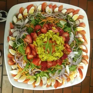 a plate of salad