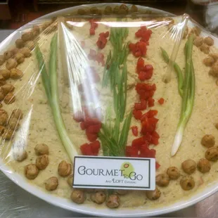 a platter of food