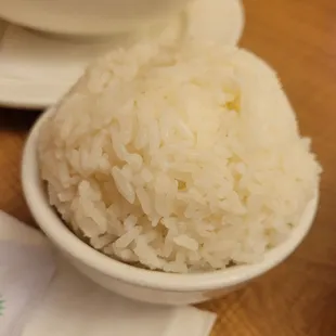 Side of rice is 2 bowls