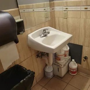 Mens- when you see supplies in the restroom,  you&apos;re in a real chinese restaurant.