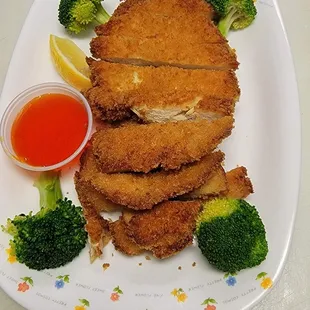 lemon chicken or kattsu chicken