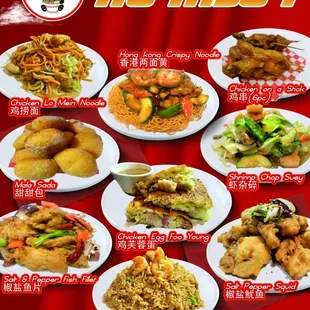 chicken wings and fried chicken