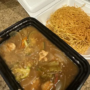 Hong King crispy Noodle