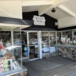 the front of a store