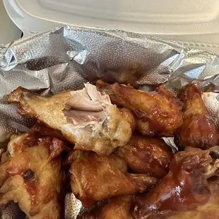 "Well done" wings with extra sauce - will we ever learn our lesson