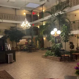 Interior of the hotel.