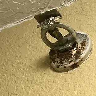 Rust , dirt and grime in the room .....