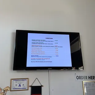 A dollar less if you order at the counter instead of online