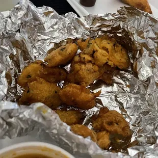 Veggie Pakora goes perfect with the tamarind sauce