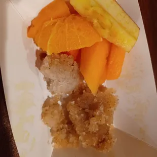 The deserts (look at the oxidation on that apple!)