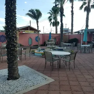Outside seating