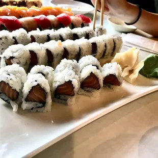 sushi, food, sashimi, sushi and sashimi