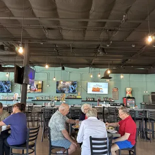 Very open dinning area.