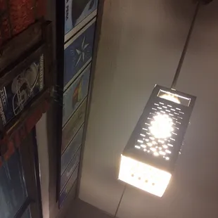 Crafty light fixtures using cheese graters!