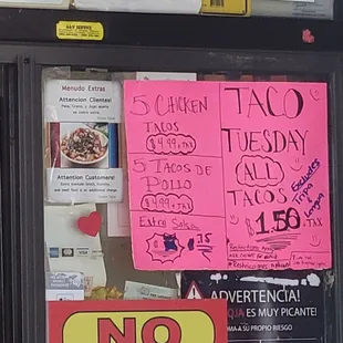 $1.50 Taco Tuesday Special