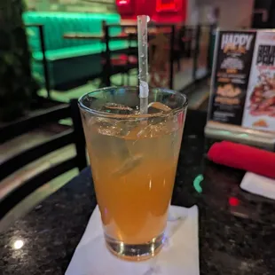 Passion fruit drink - thought it was 5 dollars, but was charged 7.