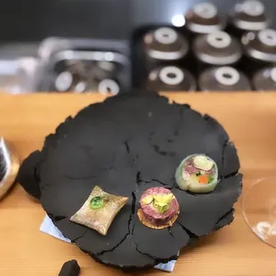 Their selection of canapé