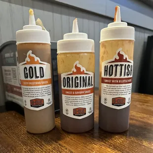 Trio of sauces