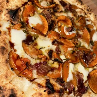 Baby squash pizza