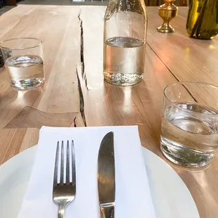 Our little table setup